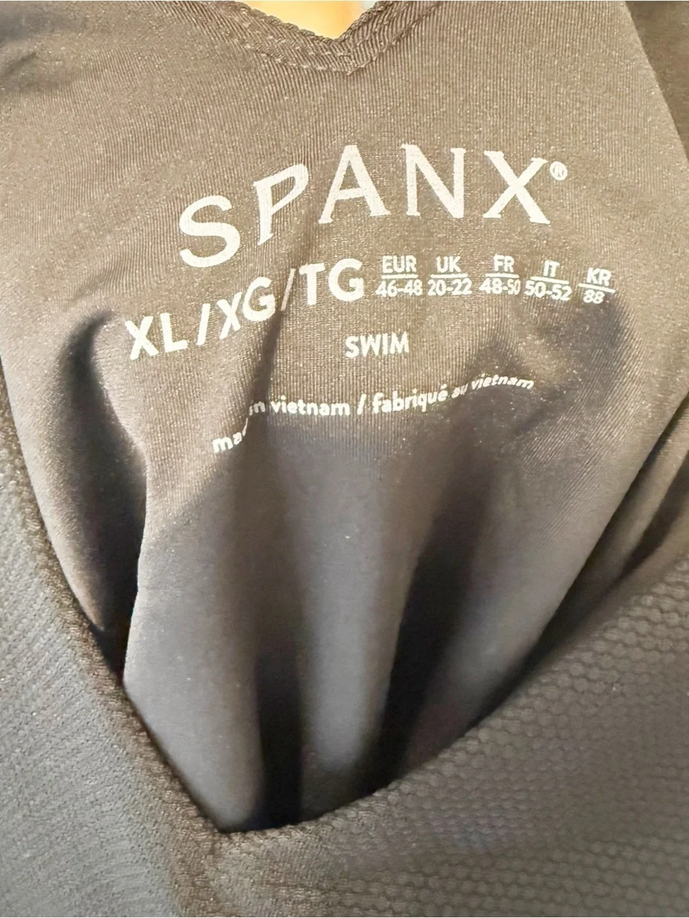 NWOTs Spanx | SPANXshape Swim Pique Plunge One-Piece in Black Size XL